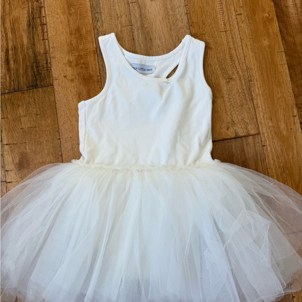 Charming White Tutu Dress for Kids